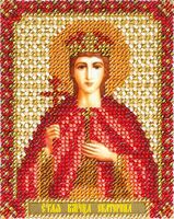 Вышивка бисером "Икона Святой Великомученицы Екатерины" (85х110 мм)