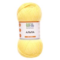 Пряжа "Альпа №15" (100 г; 320 м; желтый)