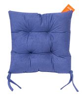 Подушка на стул "Velours" (42х42 см; серо-голубая)