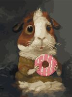 Картина по номерам "Хомяк с пончиком" (300х400 мм)