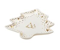 Блюдо фарфоровое "Новогоднее" (150 мм)