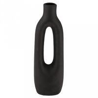 Ваза керамическая "Танзания" (25,5 см; чёрный)