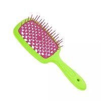 Расчёска для волос "Superbrush Small Green Pink"