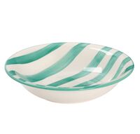 Тарелка глубокая керамическая "Райе" (600 мл; бирюзовый)