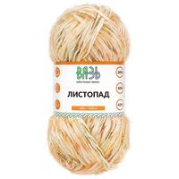 Пряжа "Листопад №06" (100 г; 160 м; оранжевый принт)