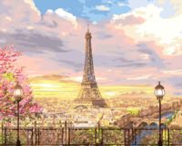 Картина по номерам "Весна в Париже" (400х500 мм)