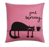 Подушка "Meow Line. Good Morning" (35х35 см; светло-розовый)