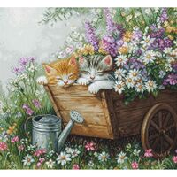 Набор для вышивания "Котята спят" (300х330 мм)