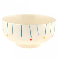 Салатник фарфоровый "Карусель" (610 мл; кремовый)
