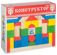 Конструктор "Цветной" (65 деталей)