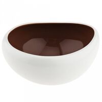 Салатник фарфоровый "Стоун" (670 мл; какао)