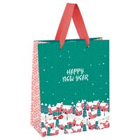 Пакет бумажный подарочный "Snowfall" (23х18х10 см)