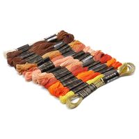 Набор ниток для вышивания "Золотая осень" (18 цветов)