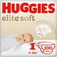 Подгузники "Elite Soft Box Elite Soft Giga 1" (3-5 кг; 100 шт.)