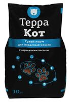 Корм сухой для кошек "Терра Кот" (10 кг; с норвежским лососем)