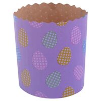 Форма для выпекания кулича бумажная "Яйца" (7х7 см; 6 шт.)