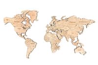 Пазл деревянный "Карта мира" (76 элементов арт. 3146)
