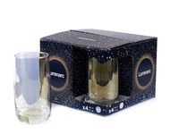 Стакан стеклянный "Золотистый хамелеон" (4 шт.; 330 мл)