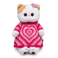 Мягкая игрушка "Ли-Ли в вязаном платье с сердцем" (24 см)