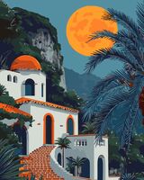 Картина по номерам "Закатное солнце" (400х500 мм)