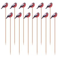 Набор шпажек бамбуковых "Снегири" (24 шт.)
