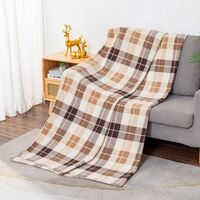 Плед-покрывало "Бежевый квадрат" (150х200 см)