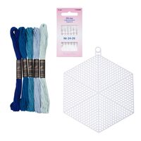 Набор для вышивания на пластиковой канве "Шестиугольник №2" (120х140 мм)