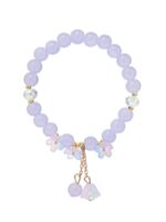 Браслет "Цветы незабудки" (фиолетовый)