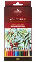 Набор карандашей цветных акварельных "Mondeluz" (12 цветов)