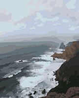 Картина по номерам "Шёпот скалистых берегов" (400х500 мм)