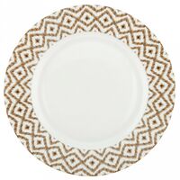 Тарелка мелкая фарфоровая "Бохо" (254х22 мм)