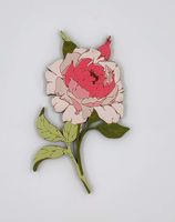Брошь "Роза садовая" (арт. 223-4)
