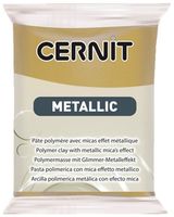 Глина полимерная "CERNIT Metallic" (античное золото; 56 г)
