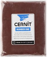 Глина полимерная "CERNIT Number One" (коричневый; 250 г)