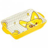 Блюдо-шубница фарфоровое "Просыпайся" (233х135х54 мм)