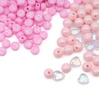 Бусины пластиковые "Розовое ассорти"