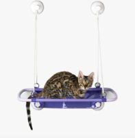 Лежанка-гамак для животных "Furrytail Pet Window Perch" (434x326 мм; фиолетовая)