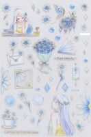 Набор наклеек "Girl in purple"