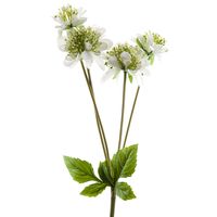Цветок искусственный "Циния белая" (480 мм)
