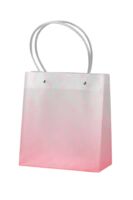 Пакет пластиковый подарочный "Transparent love" (22х21,5х10 см; white-pink)