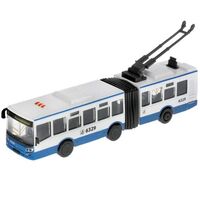 Машинка инерционная "Городской троллейбус" (белый с синим)