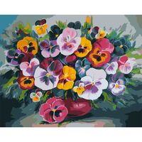 Картина по номерам "Анютины глазки. Диана Тучс" (400х500 мм)