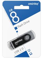 USB Flash Drive 8Gb Smartbuy Twist Black