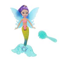 Кукла "Русалка с крыльями" (жёлтый с розовым)