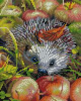 Алмазная вышивка-мозаика "Яблочный ёжик" (200х250 мм)