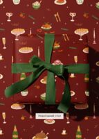 Бумага упаковочная "Новогодний стол" (67х100 см)