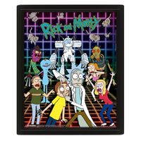 3D постер "Rick and Morty (Characters Grid)"