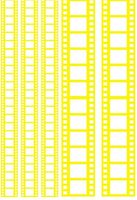 Пленка-оверлей "Кинопленка" (210х300 мм; желтый)