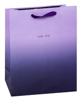 Пакет бумажный подарочный "Duotone. Purple gradient" (32х26х12 см)
