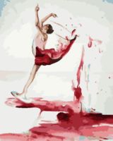 Картина по номерам "Вино-балерина" (400х500 мм)